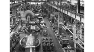 1954, Wasserturbinen-Montageabteilung der Escher Wyss AG