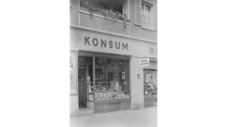 1938, Konsum Concordia an der Badenerstrasse in Altstetten