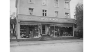 Um 1940, Haushalt und Eisenwaren Hauser-Müller an der Herrligstrasse in Altstetten