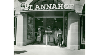 1950, Eingang des LVZ im St. Annahof (Quelle: Coop)