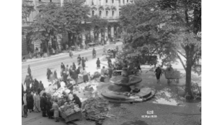 1930, Wochenmarkt an der Bahnhofstrasse