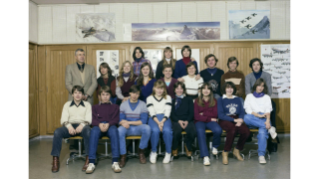 1980, Klassenfoto der Realschule Lachenzelg in Höngg (Quelle: Staatsarchiv des Kantons Zürich)