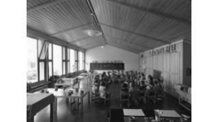 1949, Klassenzimmer im Kindergarten Heiligfeld I in Wiedikon