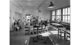 1954, Klassenzimmer in Kindergarten in Albisrieden