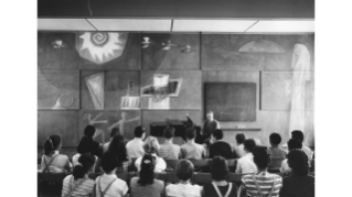 Um 1960, Klassenzimmer im Schulhaus Letzi in Albisrieden