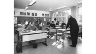 1991, Klassenzimmer im Schulhaus Friedrich in Schwamendingen