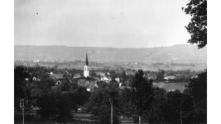 1887, Blick auf Albisrieden, im Hintergrund Altstetten