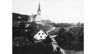 1910, die Kirche Wipkingen an der Rosengartenstrasse