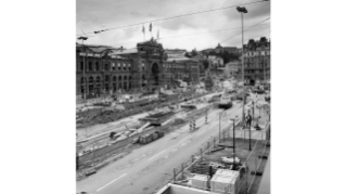 2004, Umbauarbeiten vor dem Hauptbahnhof