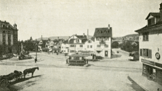 1890, der Kreuzplatz in Hottingen