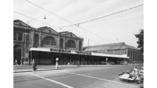 1959, der Hauptbahnhof von der Museumsstrasse aus