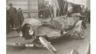 1925, das Ergebnis des Verkehrsunfalls in der Seefeldstrasse