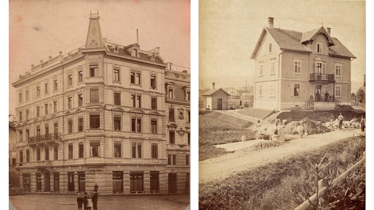 1885 und 1888, Wohnhäuser am Zähringerplatz in der Altstadt und am Altstetterplatz in Altstetten
