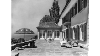 1928, Terrasse einer Villa an der Freudenbergstrasse in Oberstrass 
