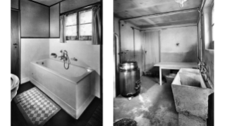1934, Badezimmer und Waschküche in Albisrieden