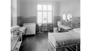 1932, Gebärzimmer in der Klinik Hirslanden