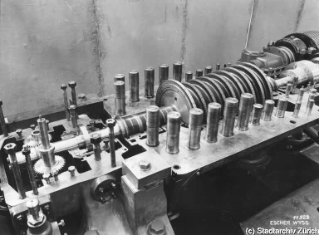 VII.419.:34.1.1.6.2.10.02. Dampfturbine 6000 kW mit Getriebe Sequedin (1938)