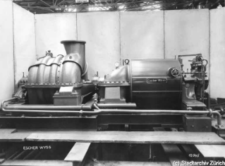 VII.419.:34.1.1.6.2.12.01. Dampfturbine mit Gasgebläse Schlieren (1938)