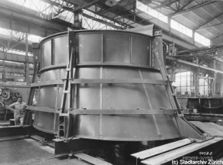 VII.419.:34.1.1.6.3.5.02. Kühlturmventilator ETH Zürich von der Seite (1934)
