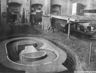 VII.419.:34.1.1.7.3.1.01. Lehmform für einen Holländer zu einer Papiermaschine in Ravenburg (1908)
