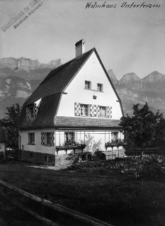 V.G.c.161.:4.7.04794. Kraftwerk Sils, Albulawerk Sils, Fernleitung Sils - Zürich (Inbetriebnahme 1909), Wärterwohnhaus Unterterzen (1910.01.01 (ca.))
