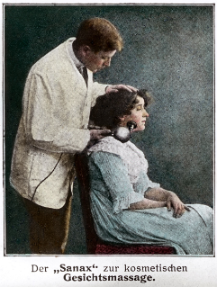 V.G.c.161.:5.6.09073. Darstellung eines elektrischen Gesichts-Massagegerätes (1900 (ca.))