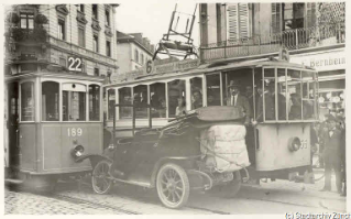 V.E.c.72.:1.2.1.1920.76. Tram-Autokollision, Badenerstrasse (1920.09.30)