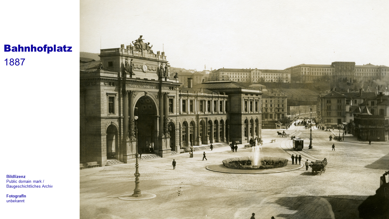 Bahnhofplatz 1887