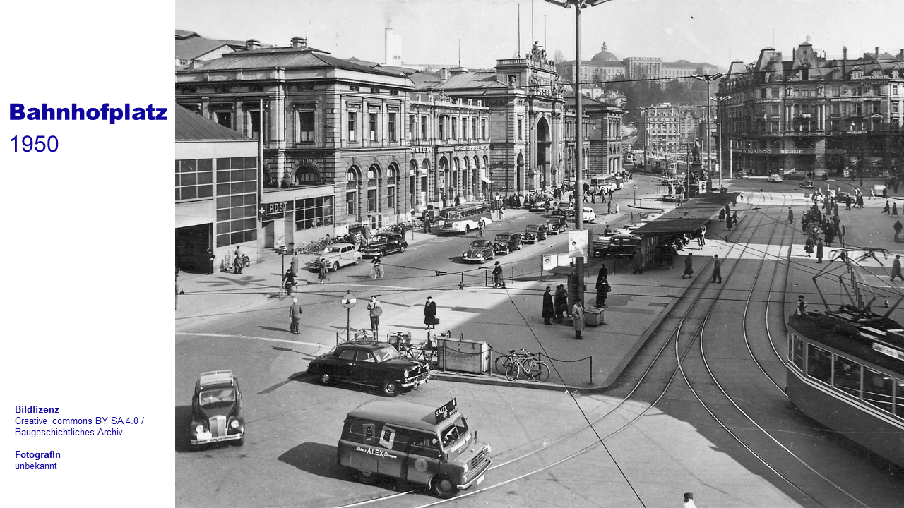 Bahnhofplatz 1950
