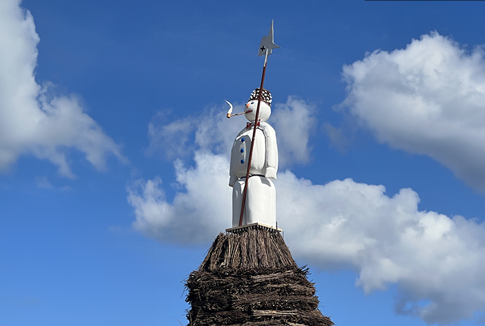 Der Böög auf dem Sechseläutenplatz.