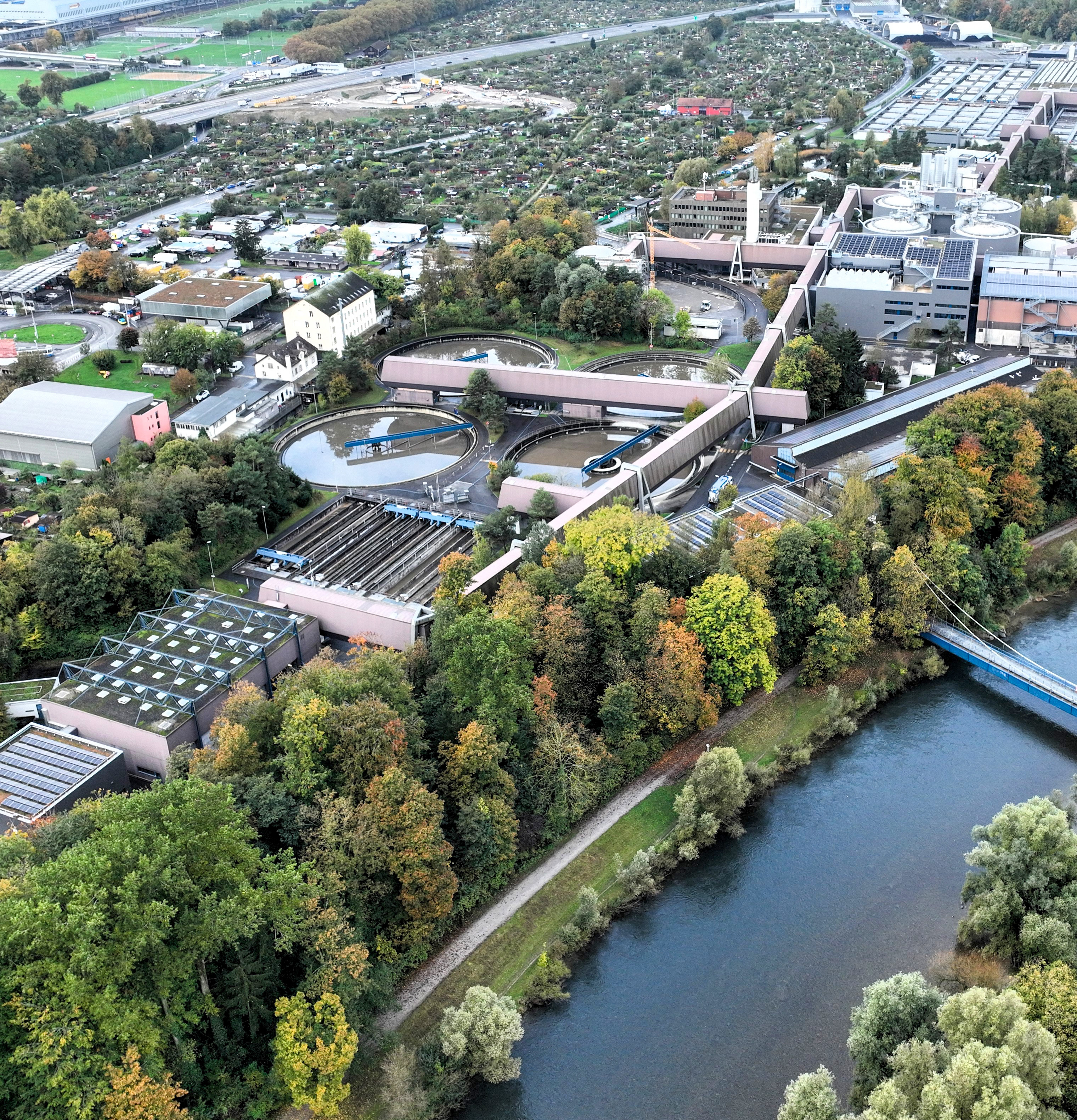 Die ARA Werdhölzli aus der Vogelperspektive