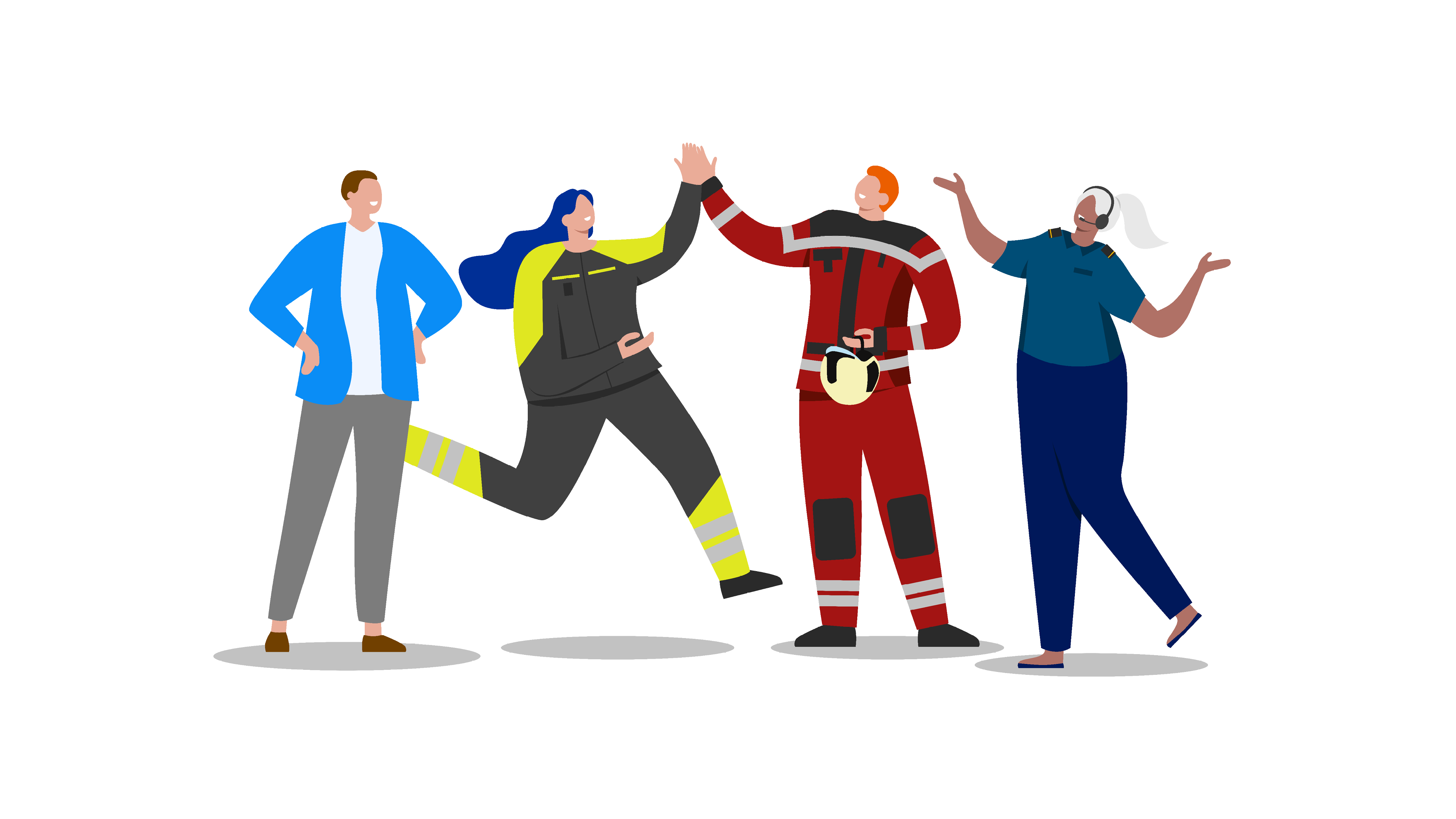 Keyvisual Handshake Einsatzkräfte