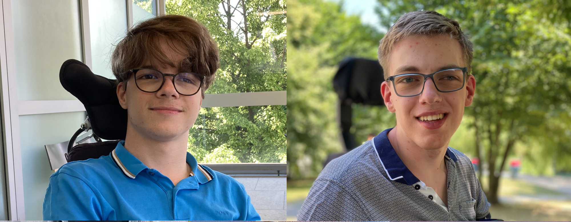 Marius und Julian Moser, Lernende der Viventa15plus und Hauptdarsteller im Film «Leben mit Hindernissen» 