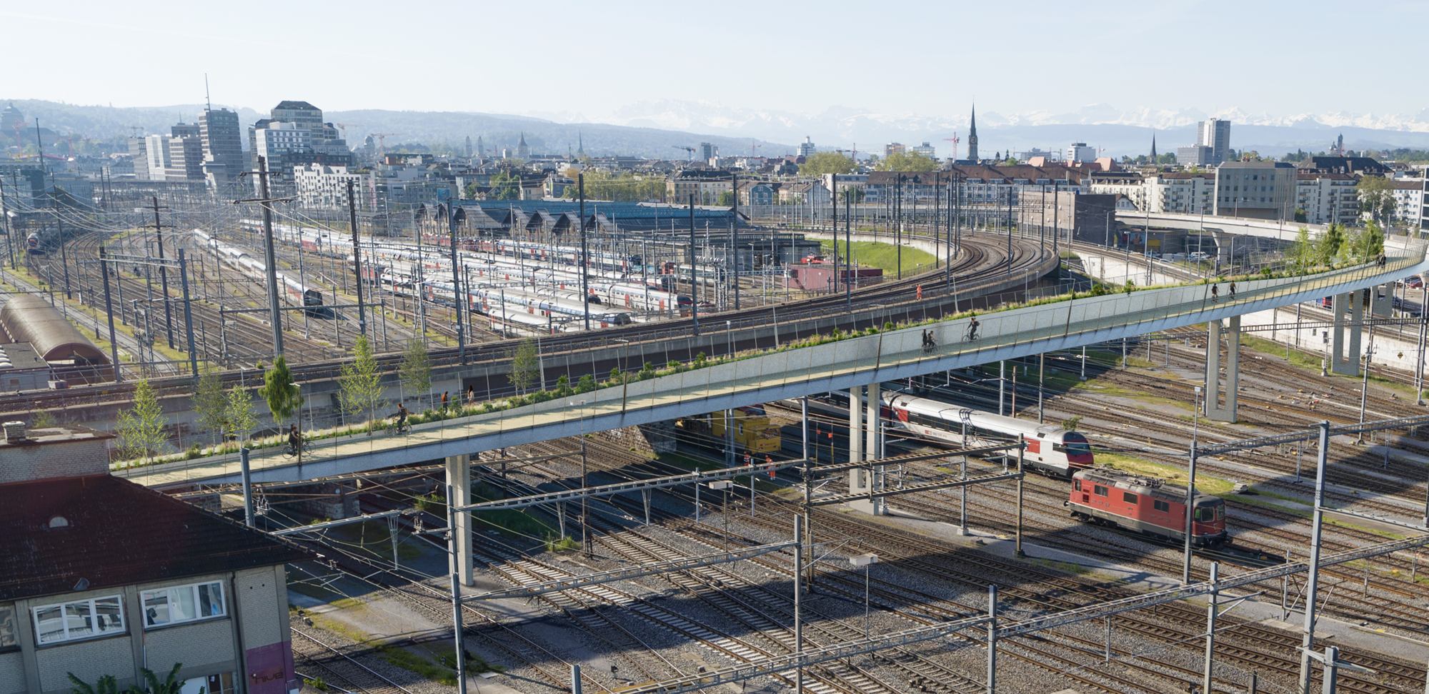 FIDUS、「Auf der Brucke in Zurich」 Franca-Magnani-Brücke | Stadt Zürich