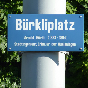 Widmungsschild «Züri neu»