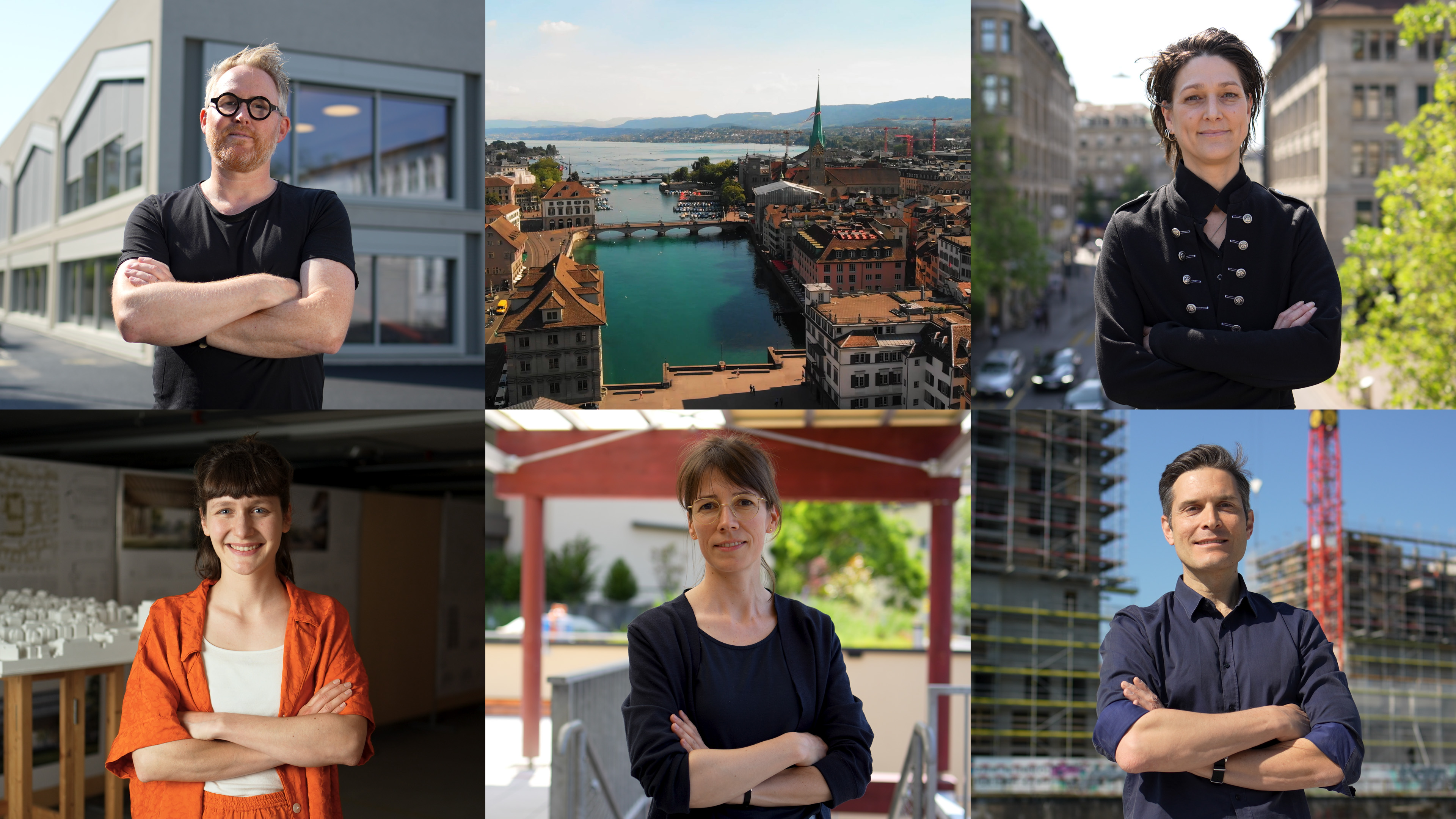 6 Porträtbilder von Mitarbeitenden des AHB