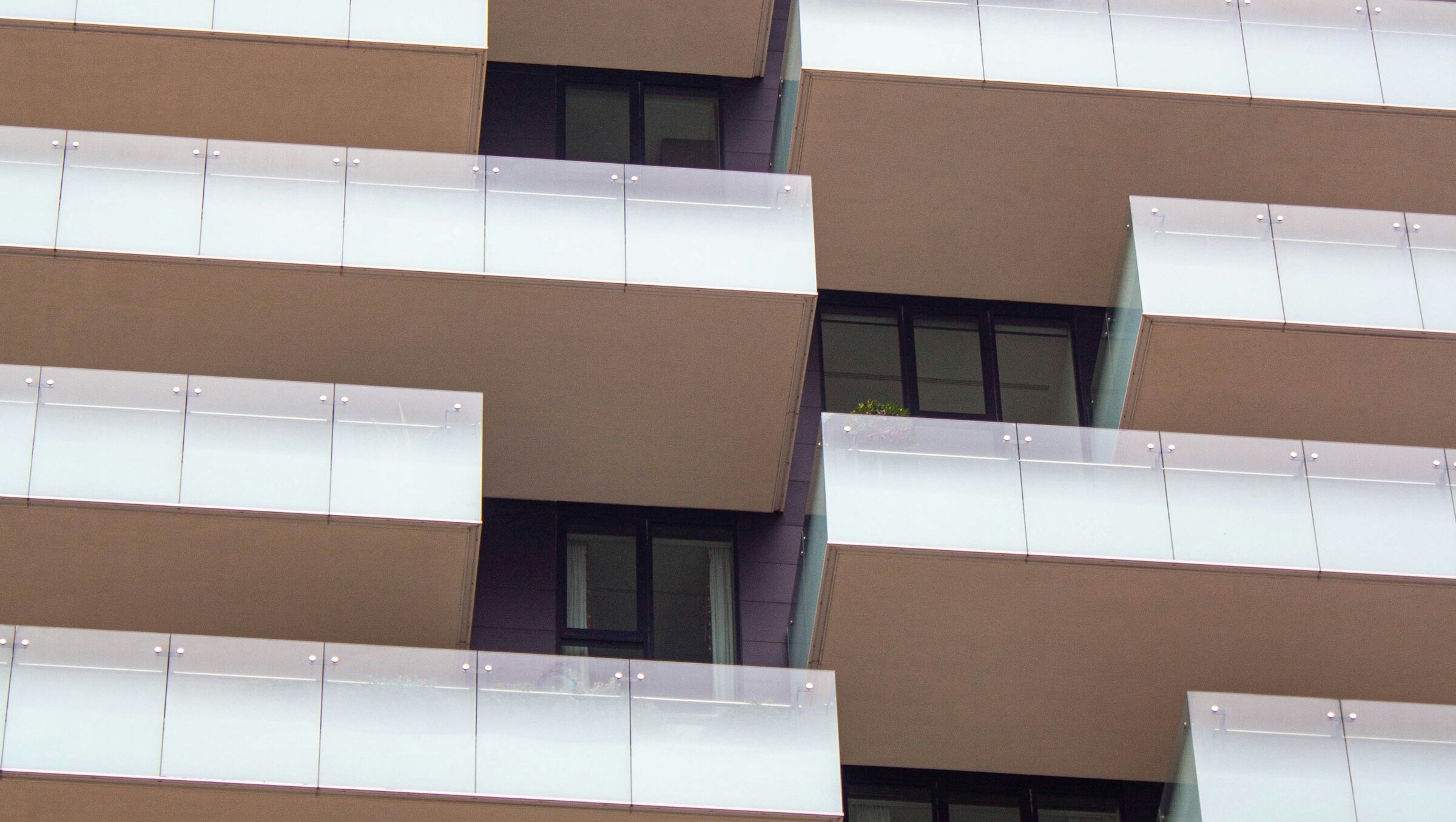 Fassade mit Balkone