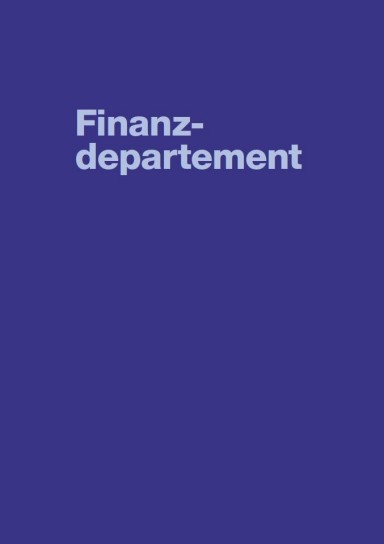 Cover Geschäftsbericht Finanzdepartement