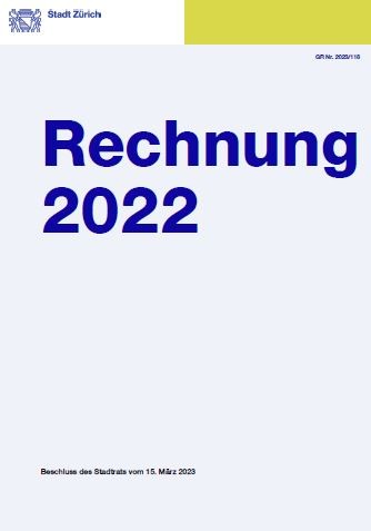 Cover der Publikation zur Rechnung 2022