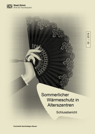 Titelseite mit Titel Sommerlicher Wärmeschutz in Alterszentren