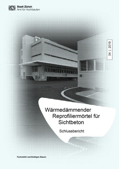 Titelseite mit Titel Wärmedämmender Reprofiliermörtel