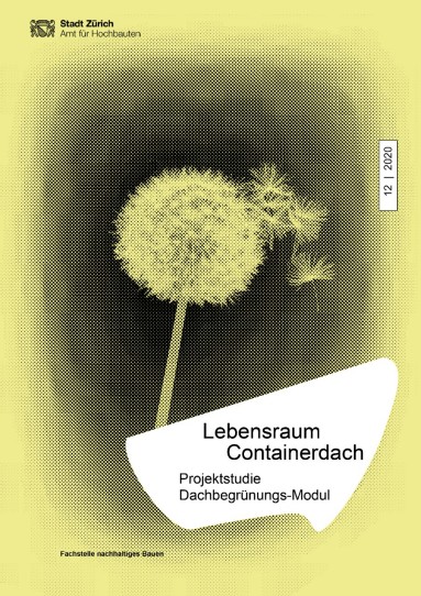 Titelseite mit Titel Lebensraum Containerdach