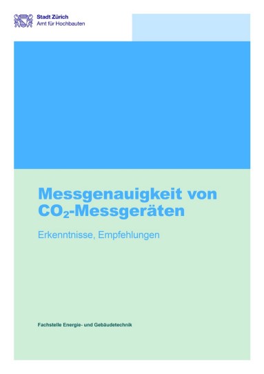 Titelseite Messgenauigkeit von CO2-Messgeräten
