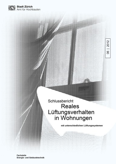Titelseite mit Titel Reales Lüftungsverhalten in Wohnungen