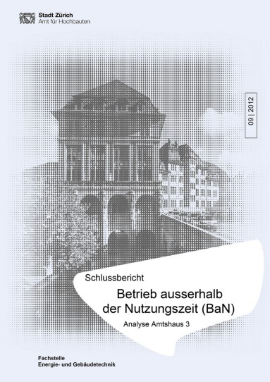 Titelseite mit Titel Betrieb ausserhalb der Nutzungszeit (BaN)