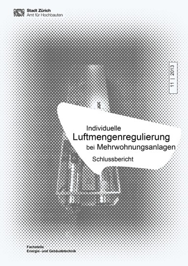 Titelseite mit Titel Individuelle Luftmengenregulierung bei Mehrwohnungsanlagen