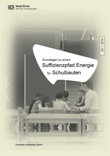Titelseite mit Titel Suffizienz in Schulbauten