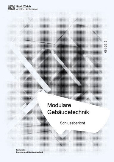 Titelseite mit Titel Modulare Gebäudetechnik