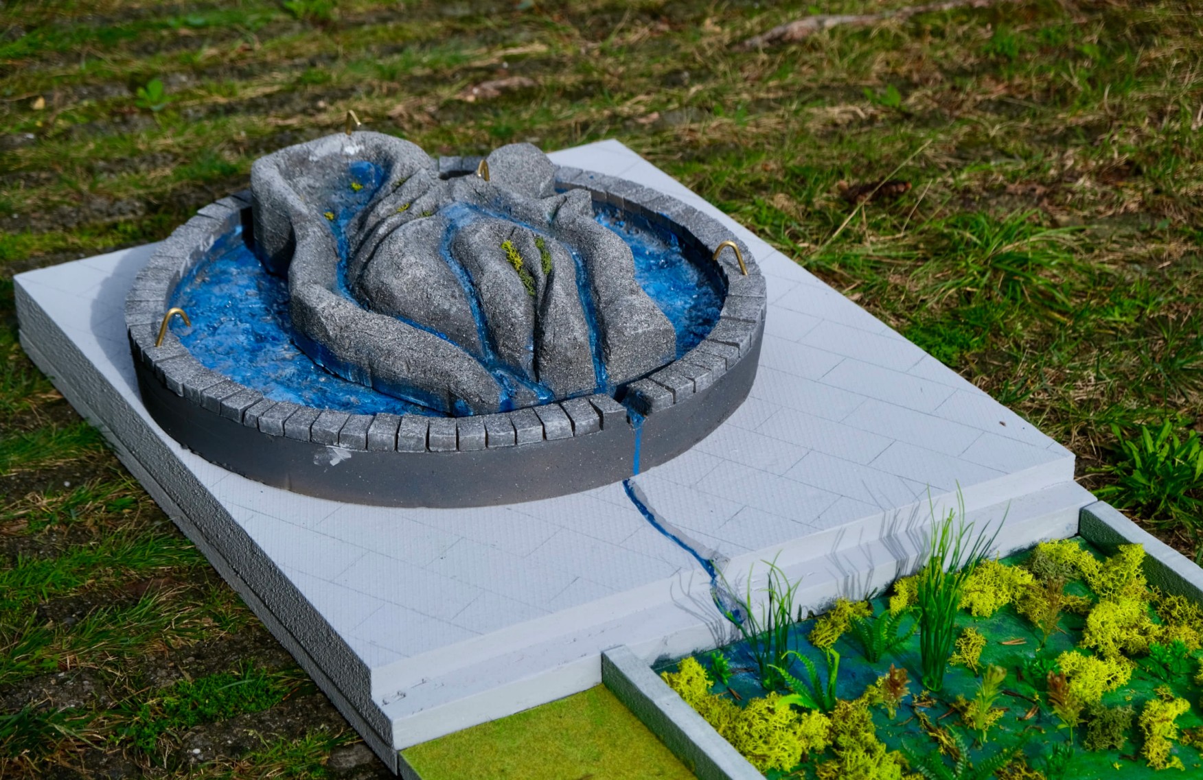 Modell einer Brunnenskulptur