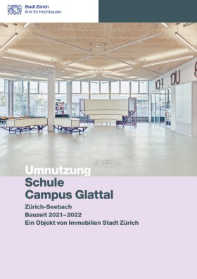 Titelseite Baudokumentation Schule Campus Glattal